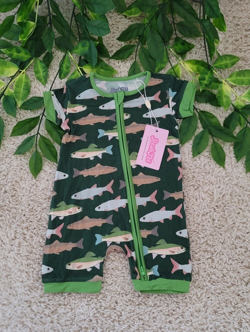 Baby Boy Fish Romper (12-18 Months)
